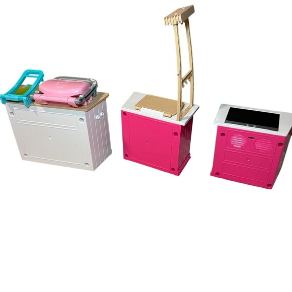 Barbie Light Up Sounds Oven Stove Grill Ultimate Kitchen Pink Lot furniture - Picture 8 of 8